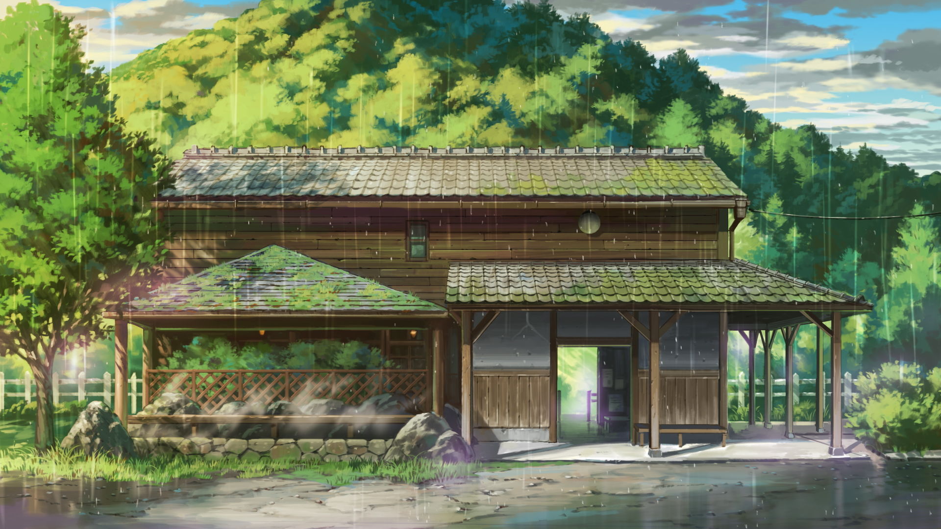 サンプル画像3:雨宿りの耳舐め 〜駅舎で過ごす足湯物語〜(杏仁亭) [d_202568]