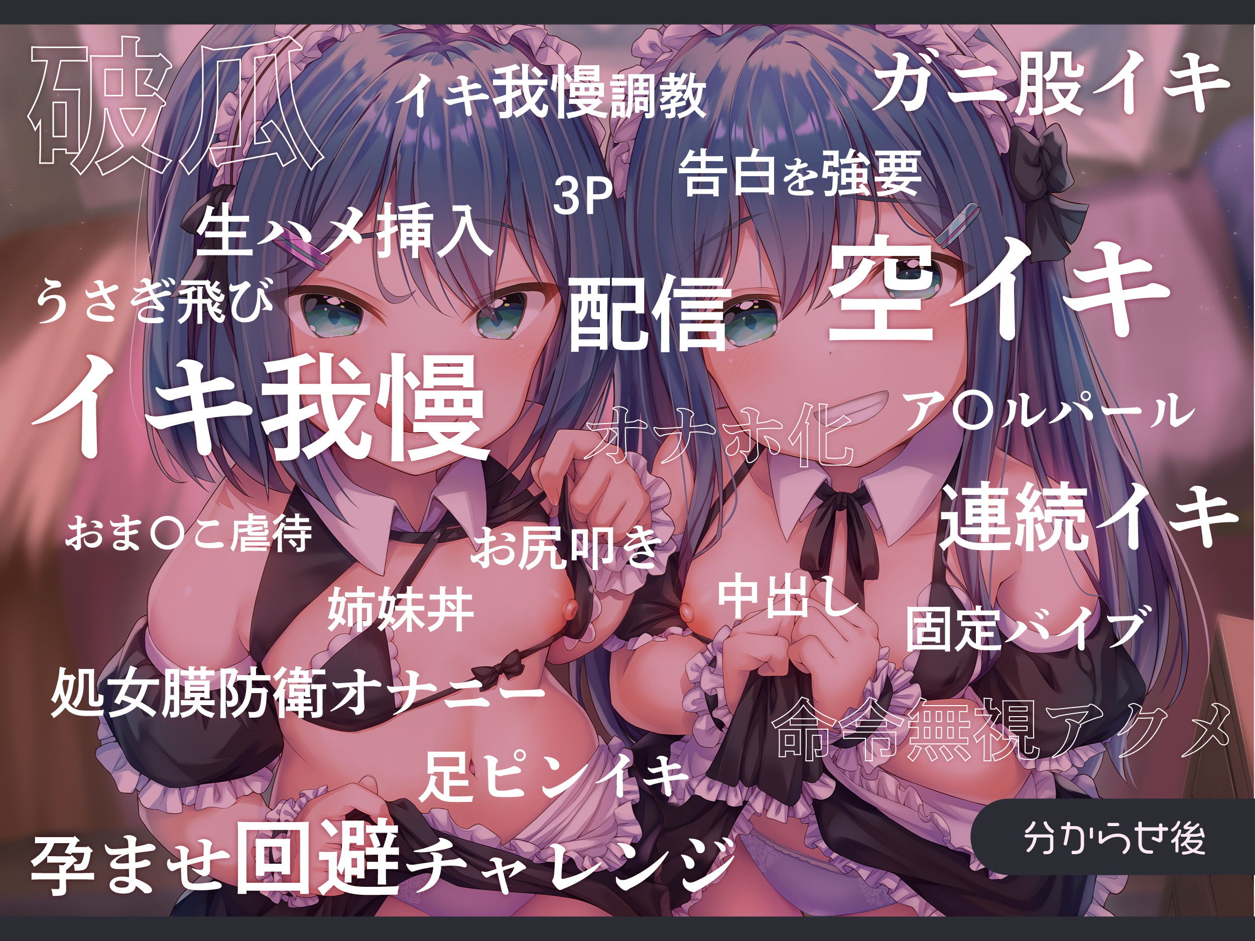 サンプル画像4:【強●純愛】生イキ双子ロリメイドメス○キ分からせ調教(もぷもぷ実験室) [d_202788]