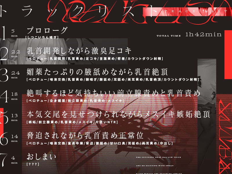 サンプル画像6:低音ボイスの汗だくサキュバスによる乳首責めと前立腺責め(ユーフォリアファクトリー) [d_205553]