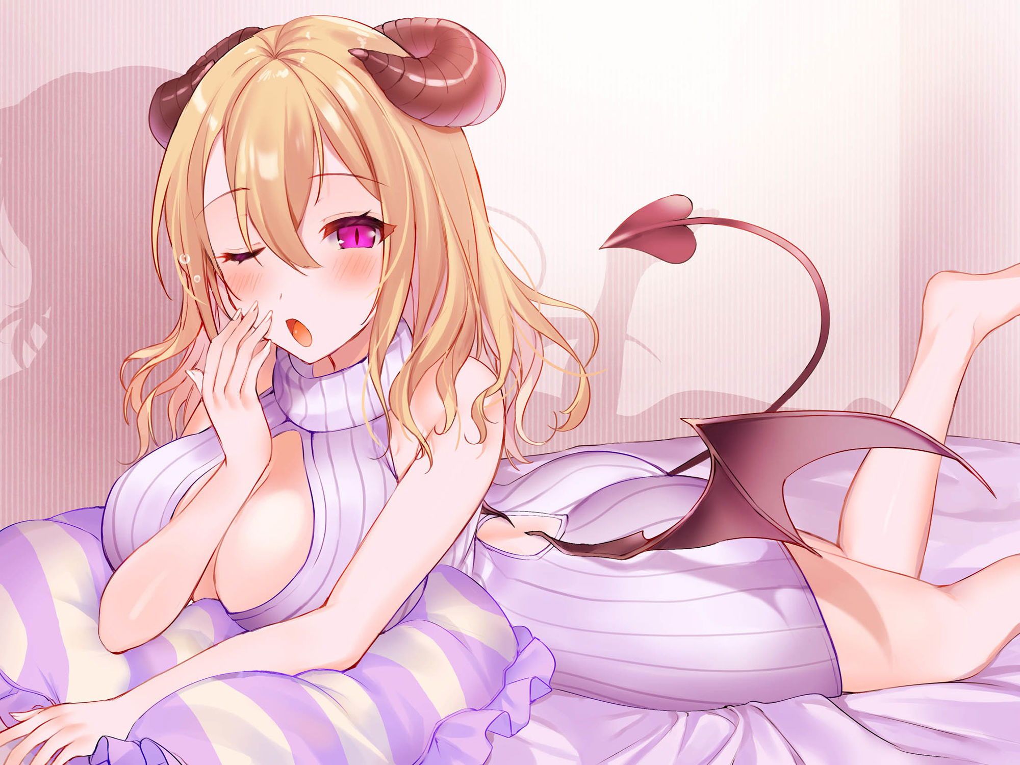 サンプル画像1:ぐ〜たらサキュバスとドスケベ搾精セックス(しましま亭) [d_206983]