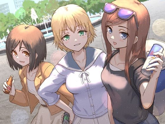 サンプル画像1:美少女からエナジードリンクをもらおう「はい、どうぞ！今日の元気をあなたに」(StudioT916) [d_209218]