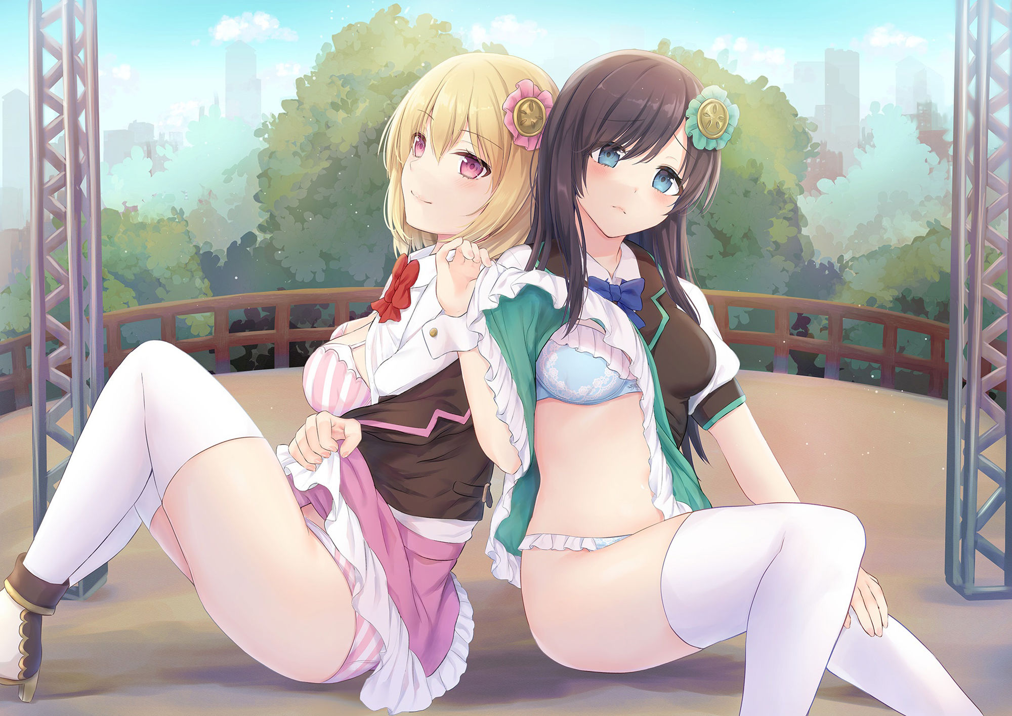 サンプル画像3:新星（性）アイドル目指して頑張ります！？ 〜え？デビュー取り消し！？愛希と美鈴の残された道〜(back fill) [d_211173]