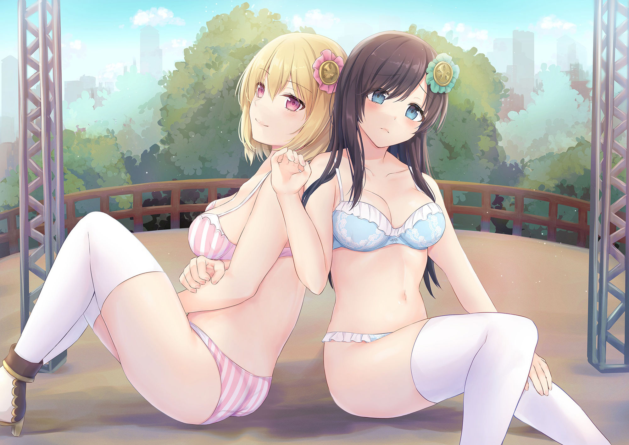 サンプル画像4:新星（性）アイドル目指して頑張ります！？ 〜え？デビュー取り消し！？愛希と美鈴の残された道〜(back fill) [d_211173]