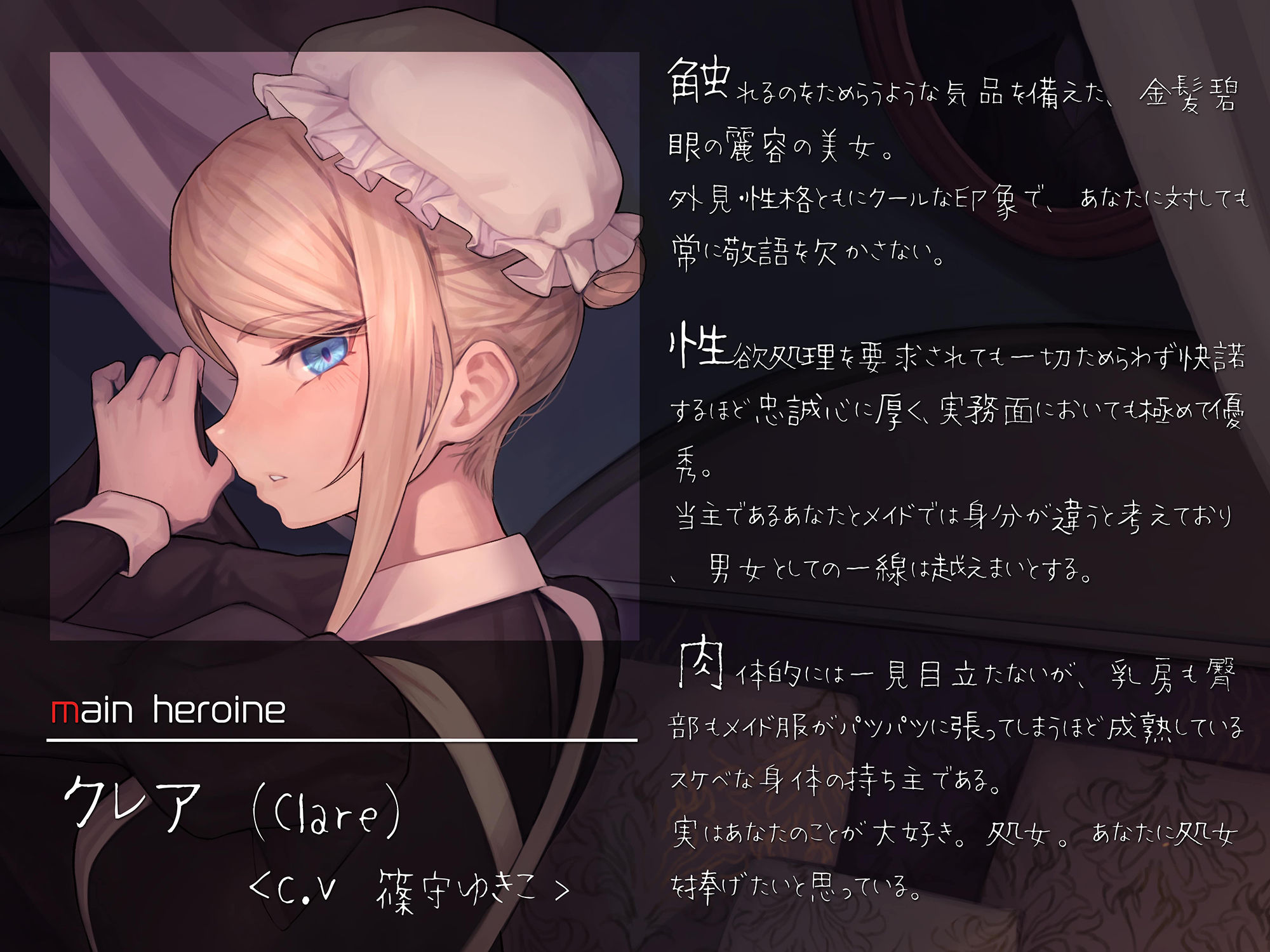 サンプル画像2:超絶優秀金髪メイドに性処理をさせる話 〜性の吐口から夜伽まで〜(スタジオぽんぽこ) [d_211595]