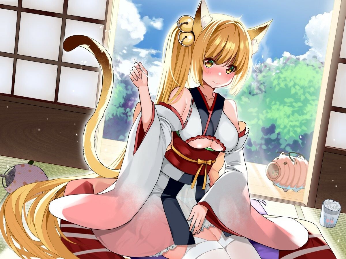 サンプル画像2:【綿棒・炭酸耳かき/猫娘発情えっち】和風猫喫茶珠玉庵 〜灯〜(10次元) [d_211732]