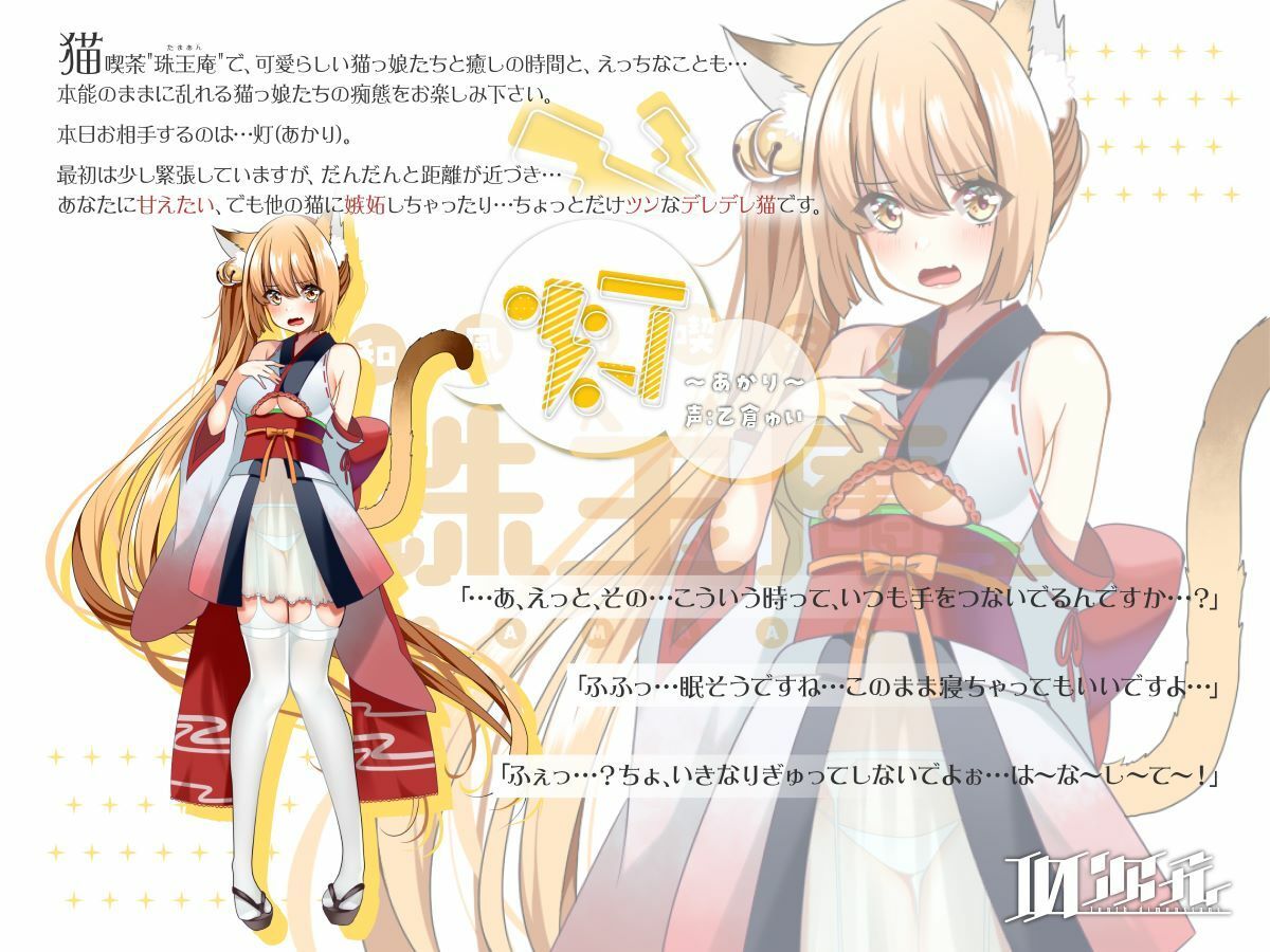 サンプル画像4:【綿棒・炭酸耳かき/猫娘発情えっち】和風猫喫茶珠玉庵 〜灯〜(10次元) [d_211732]