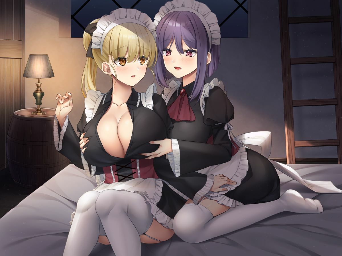 サンプル画像3:【メイド百合】お屋敷メイドのお夜伽実習〜メイド長と新人メイド・リリー〜(10次元) [d_211739]