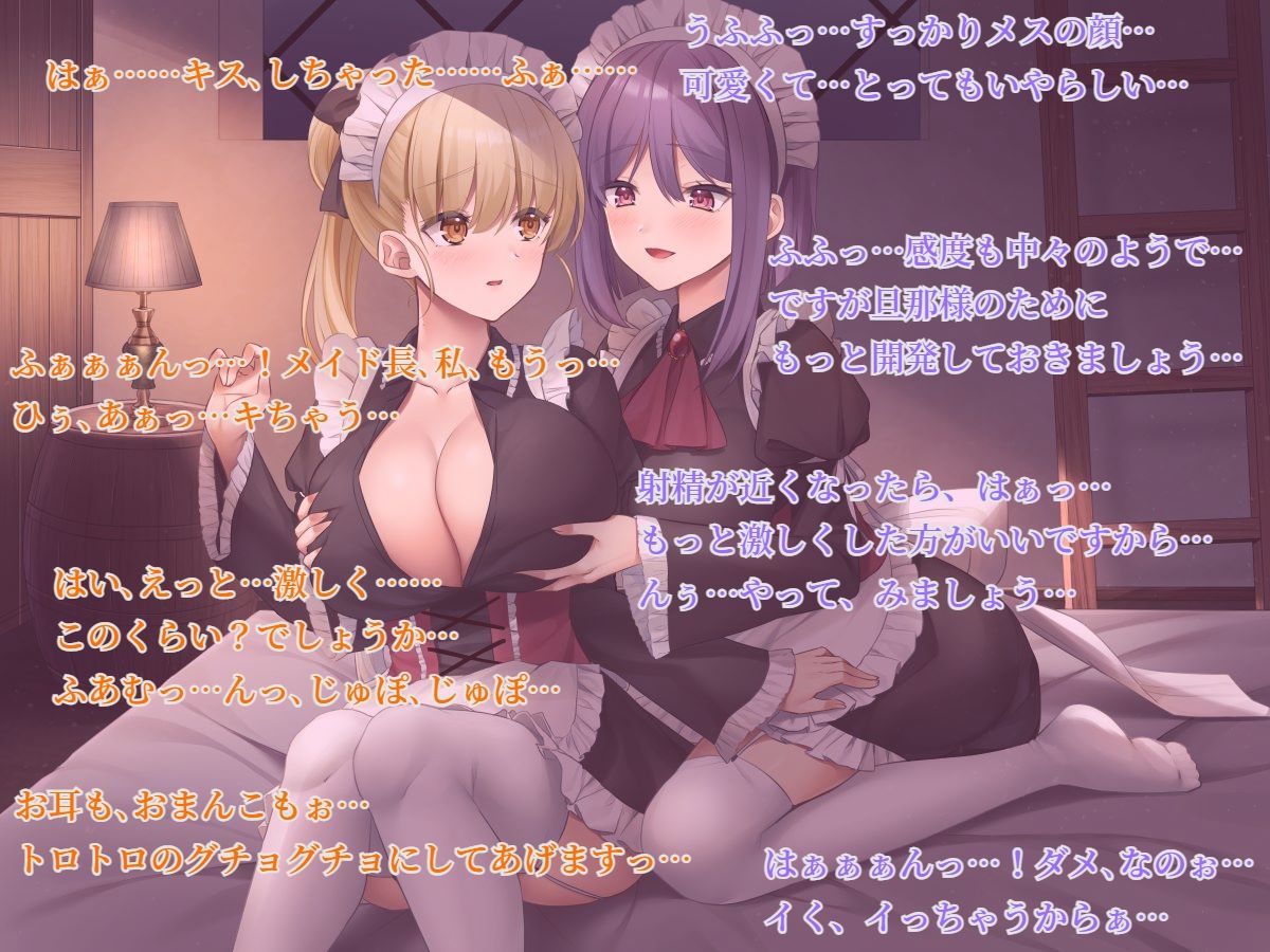 サンプル画像6:【メイド百合】お屋敷メイドのお夜伽実習〜メイド長と新人メイド・リリー〜(10次元) [d_211739]