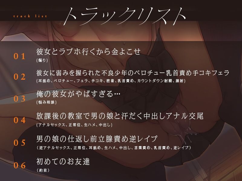 サンプル画像2:生意気な不良少年が彼女に弱みを握られてホモセックスする男の娘になった(ホワイト×ラバーズ) [d_212779]