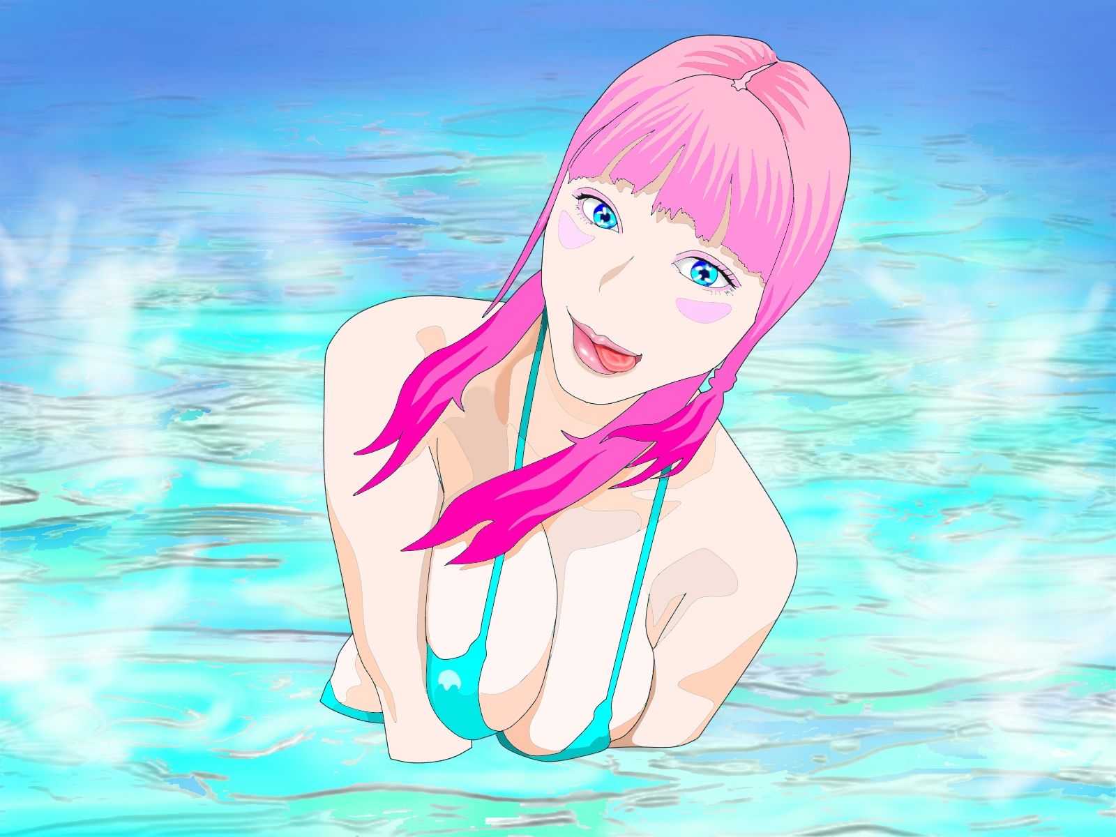 サンプル画像4:舌で指舐めマッサージ(アニメートルANIMETRE) [d_213257]