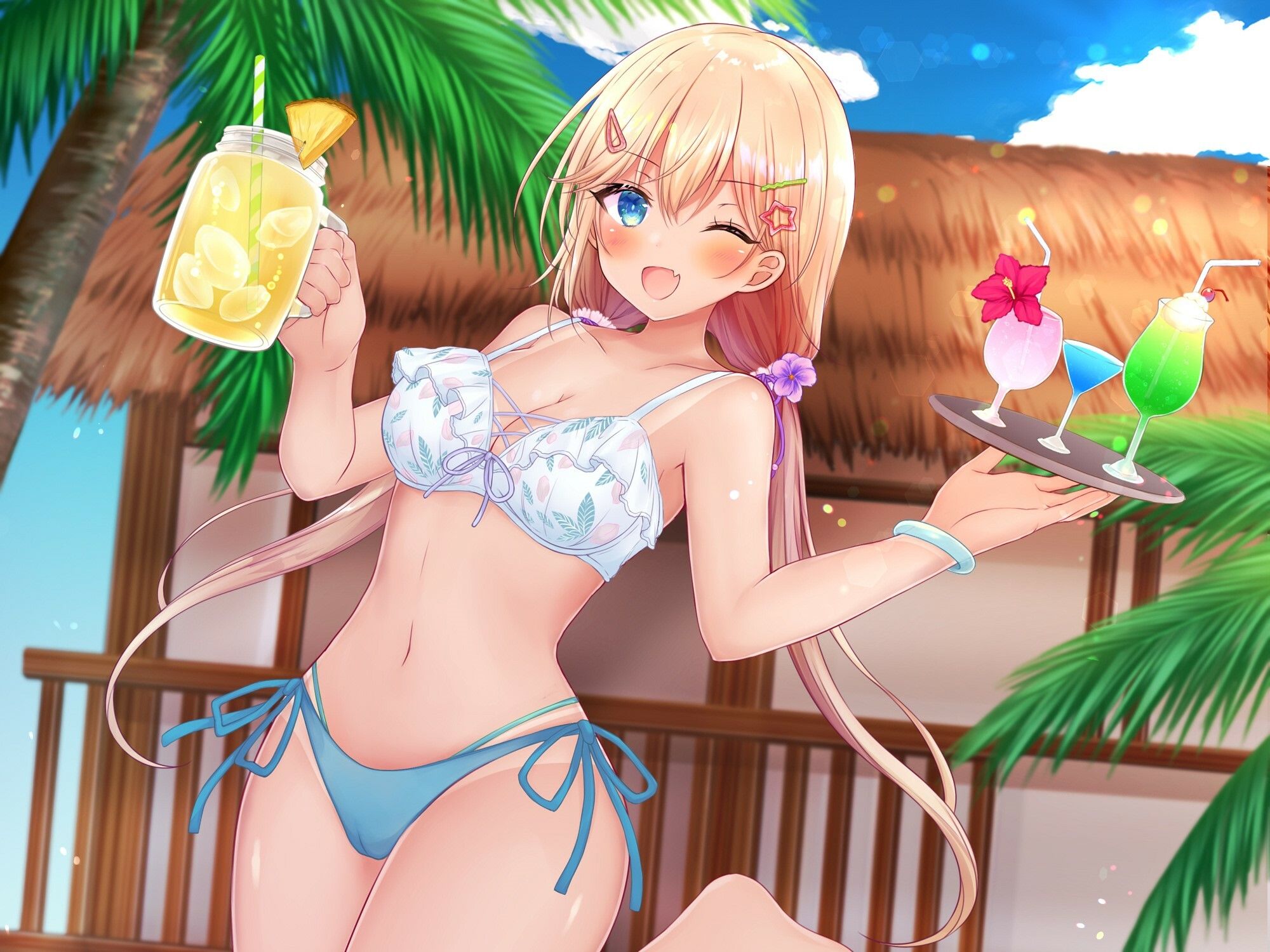 サンプル画像1:ビーチハウスの裏メニュー？ 真夏のイチャラブTropical♪【KU100収録】(Deep；Dahlia) [d_214318]