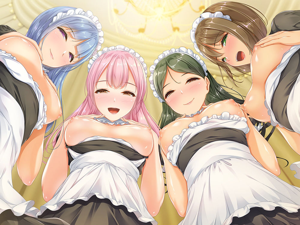 サンプル画像1:【密着耳元囁き乳首責め】坊ちゃん、今宵も乳首を責めに参りました♪四人の年上メイドさん達からたっぷり乳首をいじられて気持ち良〜くたっぷりと射精させてもらえる毎日♪(夢色パラダイス) [d_214630]