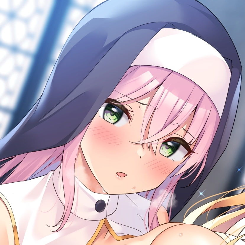 サンプル画像5:【KU100】超エロすぎるシスター姉妹のぐっぽり奥まで密着耳舐めエッチ 〜聖職者である私たちを見てムラムラするアナタにお仕置きです♪〜(スタジオりふれぼ) [d_214845]