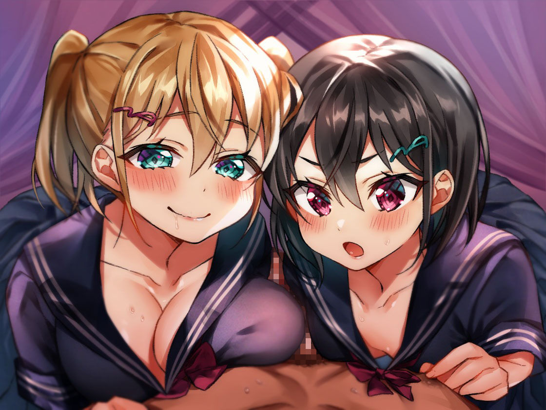 サンプル画像2:【耳舐めプレイ・ギリギリ射精管理】なまいき姉妹の『飼殺し』（cv:涼花みなせ/天知遥）【バイノーラル収録】(しゅしょく) [d_216238]