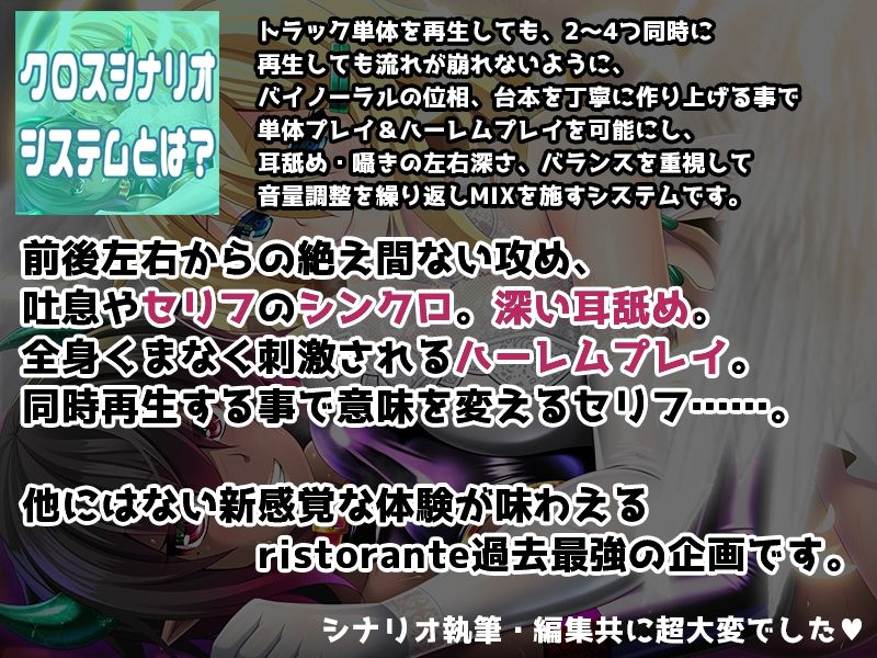サンプル画像1:【2〜5Pハーレム】てん×あく 〜天使と悪魔の囁き・耳舐め責めで、精液を搾り尽くされる新感覚人数選択音声〜【全差分101ファイル50時間】(ristorante) [d_216780]