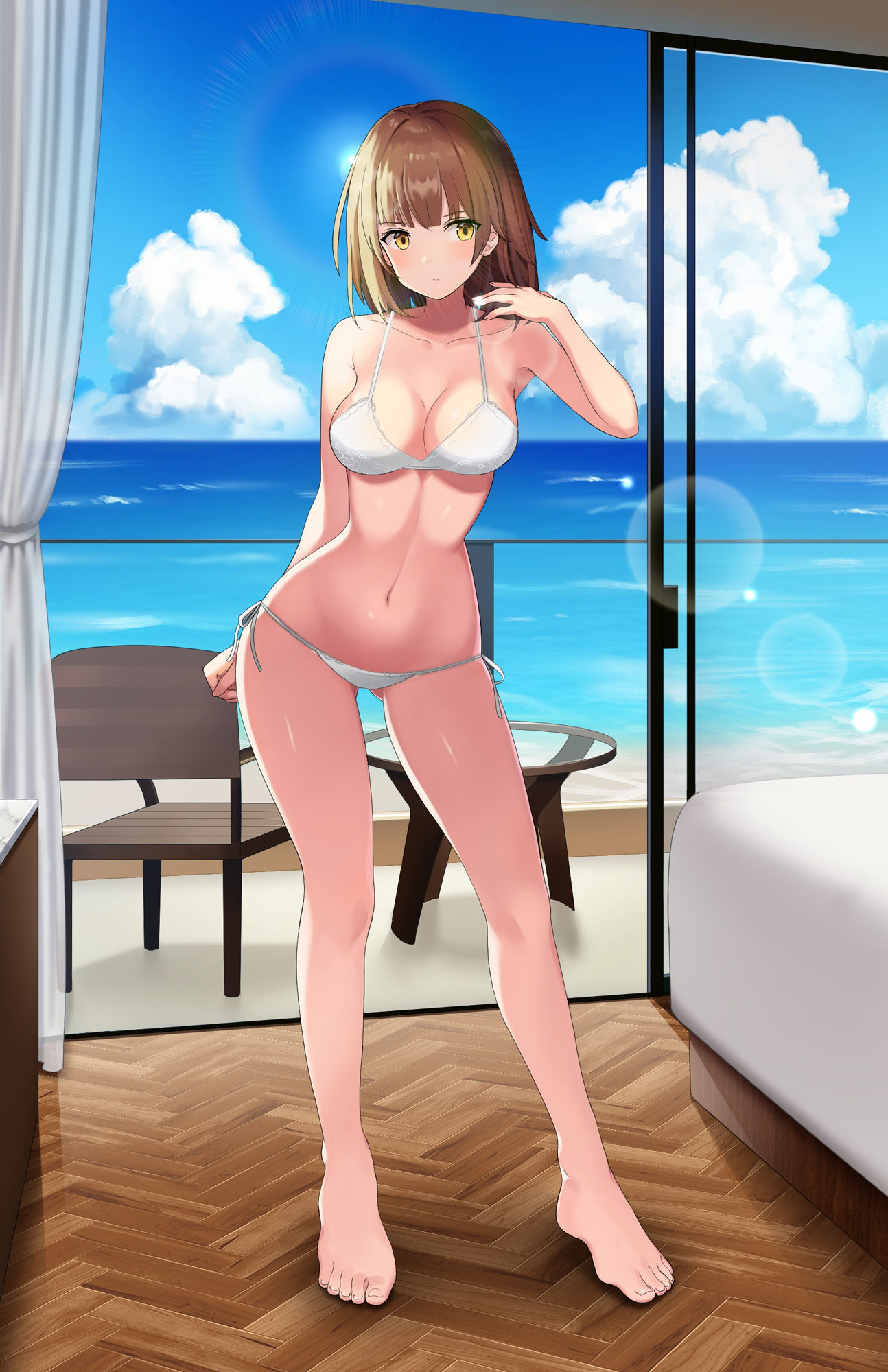 サンプル画像4:お兄ちゃん、しよっか〜欲情した妹と海の見えるホテルで夏の終わりの汗だく中出しセックス(ほぬ☆かふぇ) [d_218949]