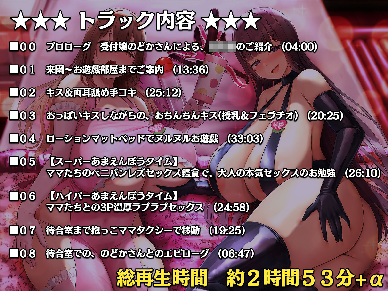 サンプル画像3:大人赤ちゃんのためのエッチな○○園 甘園房 ゆかりママ＆しおりママ 〜Wママハーレムコースでアメとムチ大作戦〜(ホワイトピンク) [d_218988]