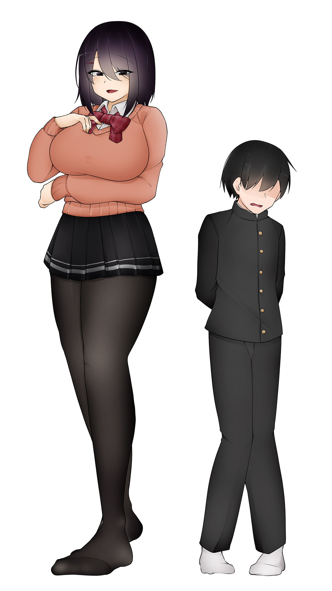 サンプル画像3:【サイズフェチ】お兄ちゃんちっちゃいねっ 〜妹のように可愛がってたはずの女の子の発育が良すぎる〜(3階に住むはなつき) [d_220234]