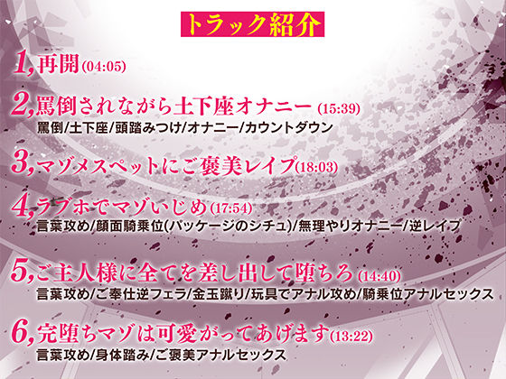 サンプル画像4:【マゾ向け男受け】マゾオナホくんを再教育してあげますね〜ふたなりドS女の子様にマゾいじめされて玩具に堕とされるまで〜【KU100バイノーラル】(Clubはにわり) [d_220381]