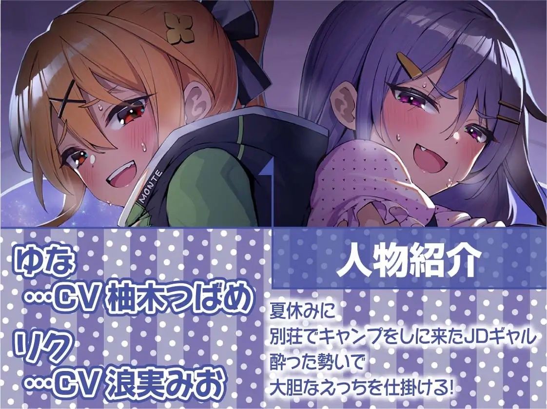 サンプル画像5:ハメキャン！〜夏のキャンプでエロギャル二人と濃厚生ハメ〜【フォーリーサウンド】(テグラユウキ) [d_220588]