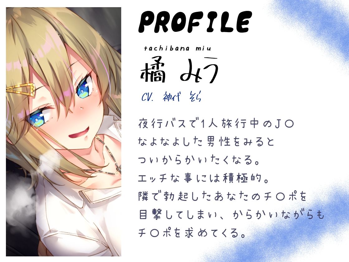 サンプル画像2:夜行バスで隣に座ったJ〇がひたすらにエロい(サークル名ao) [d_222570]