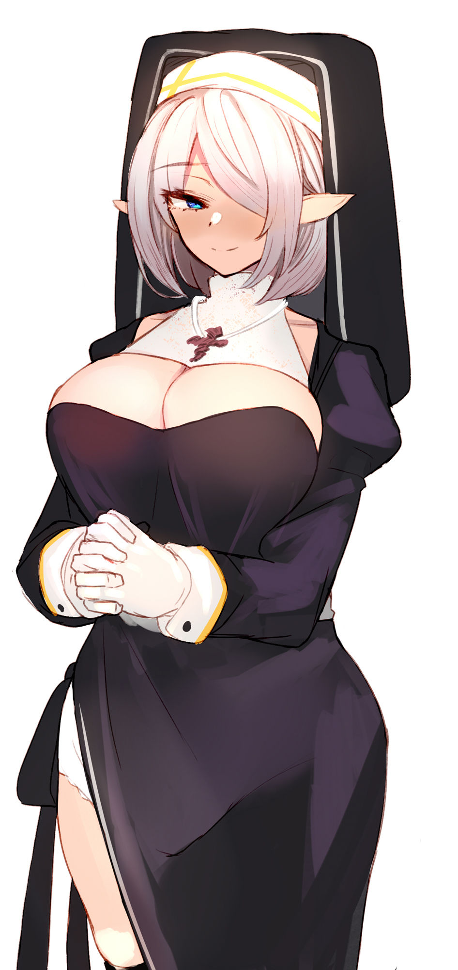 サンプル画像2:【抱き枕推奨】好意MAX♪ どすけべ清楚なエルフシスターの全肯定ホームステイ(こっぺぱんさうんど) [d_225991]