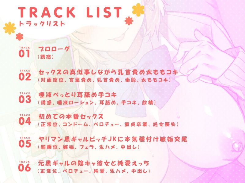 サンプル画像2:元陰キャの黒ギャルJKによるドスケベ性処理(ホワイト×ラバーズ) [d_226399]