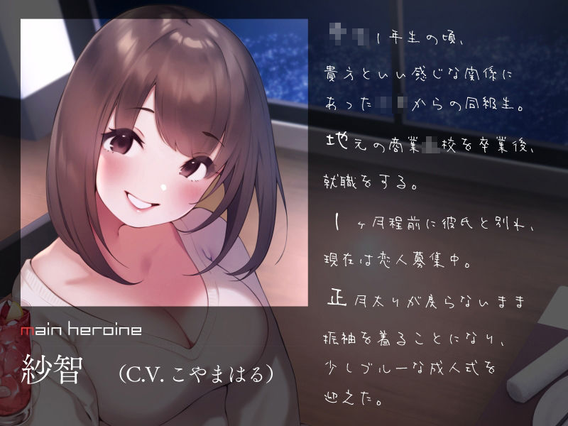 サンプル画像2:成人式の夜を想い出のあの子と。(コション) [d_229214]