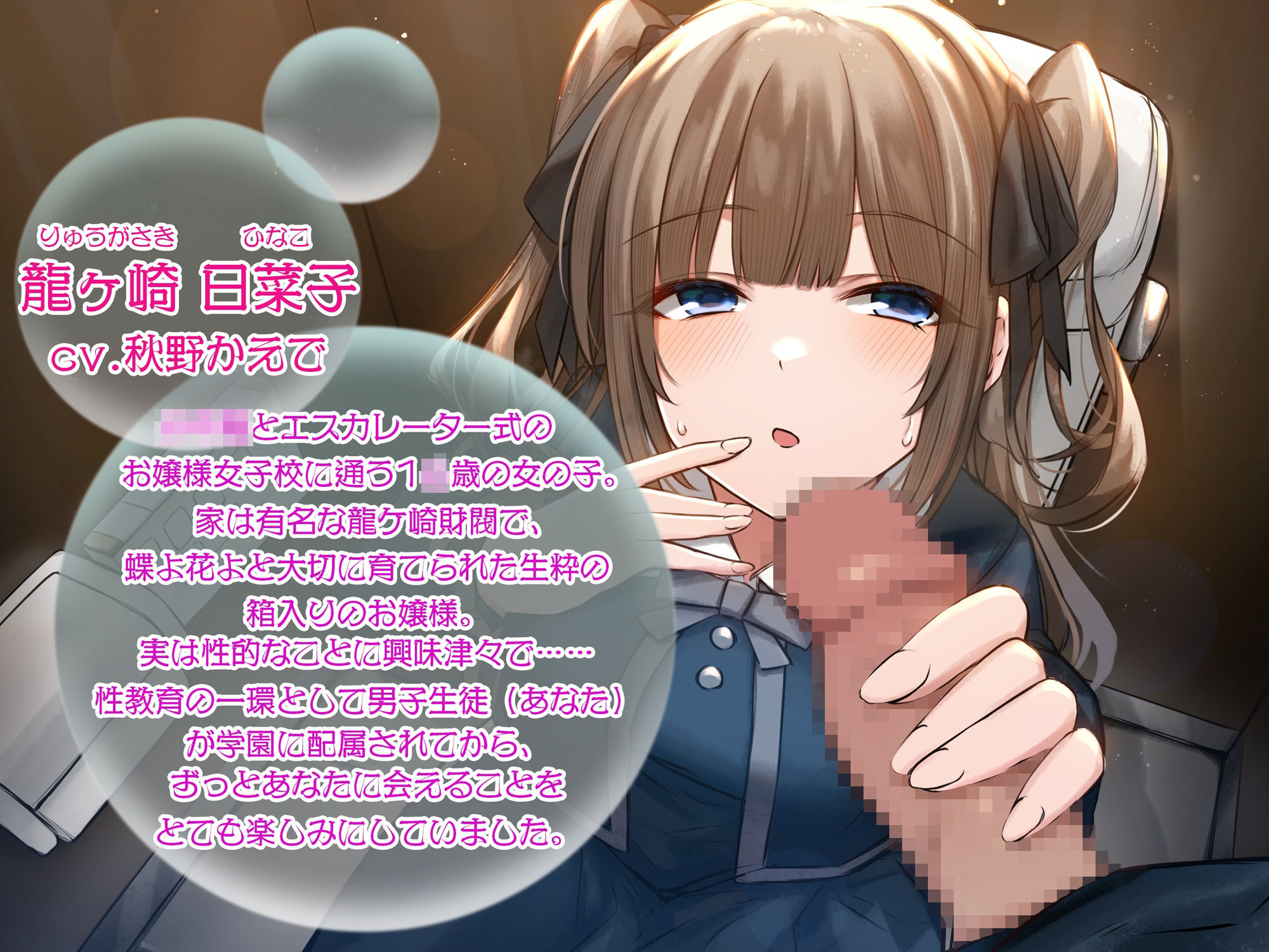 サンプル画像3:お嬢様学園女子トイレ係〜こ、これがおち◎ちんなんですの？〜(Mermaid Labo) [d_229350]