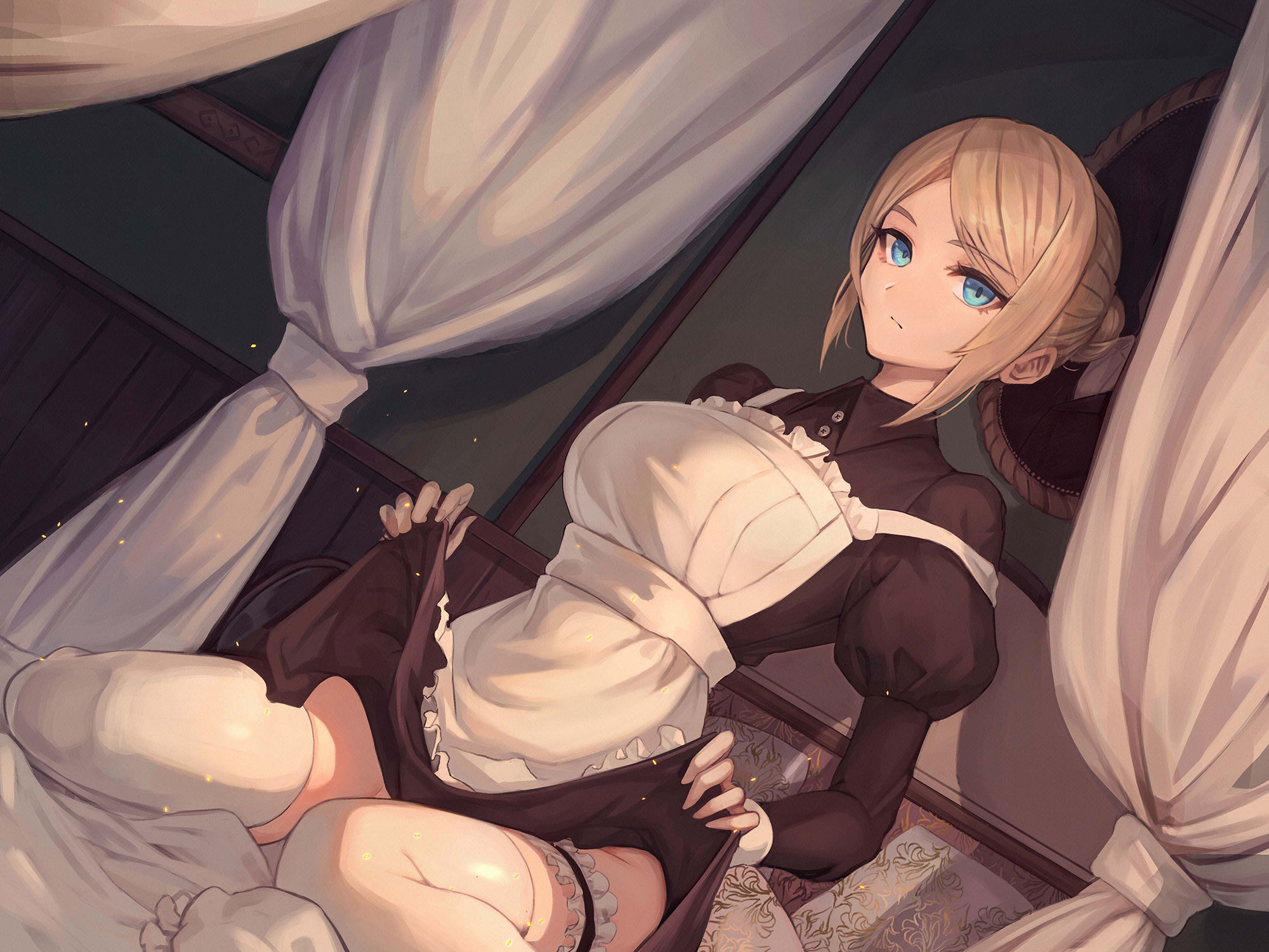 サンプル画像2:絶優秀金髪メイドに性処理をさせる話 『続』 〜身も心も貴方と共に〜(スタジオぽんぽこ) [d_229371]