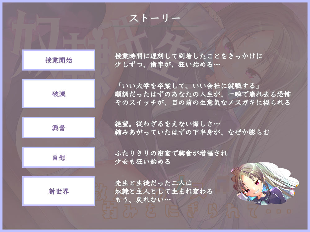 サンプル画像3:【奴●先生】教え子のメスカ○キに弱みを握られて…(被支配中毒) [d_230788]