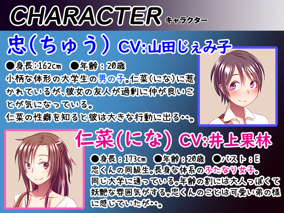 サンプル画像3:彼氏ちゅう君とふたなり調教女王〜ネトラレ男の娘堕ち編〜(仮性旅団) [d_230799]