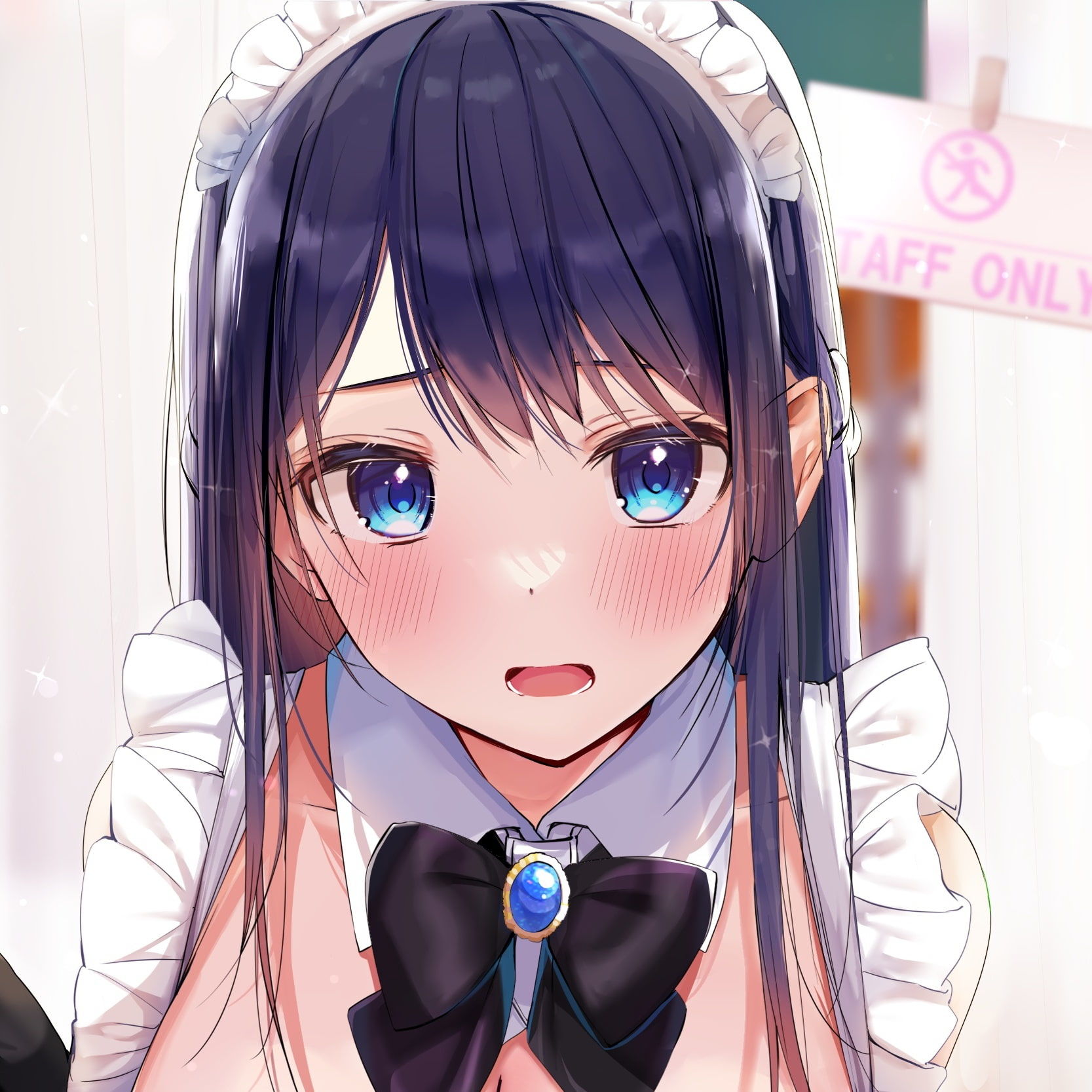 サンプル画像4:【KU100】超エロい風紀委員長の学園メイド喫茶 〜私をオカズにするなら風紀のために密着エッチして！〜(スタジオりふれぼ) [d_233197]