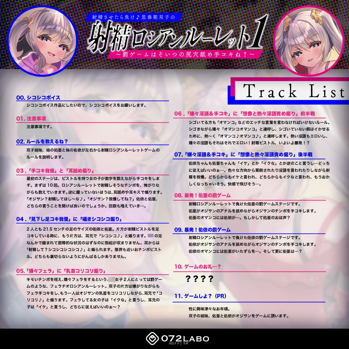 サンプル画像3:【キモっ♪】射精させたら負け♪思春期双子の「射精ロシアンルーレット1」〜罰ゲームはそいつの尻穴舐め手コキね？〜(072LABO) [d_233272]