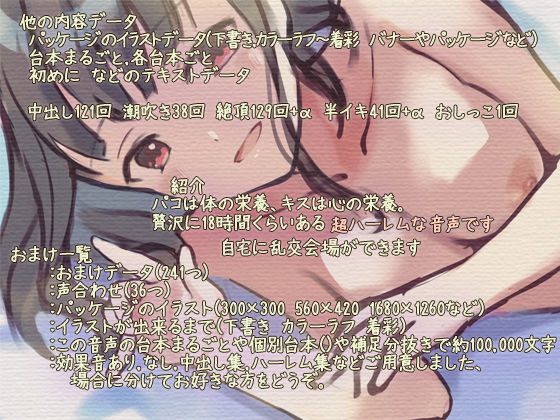 サンプル画像5:経験人数＋96 無許可中出し〜96人のオフパコ8時間21分＋96人のキス9時間8分＋連続中出し集＋ウルトラハーレム〜(ぺありふこうぼう) [d_234690]