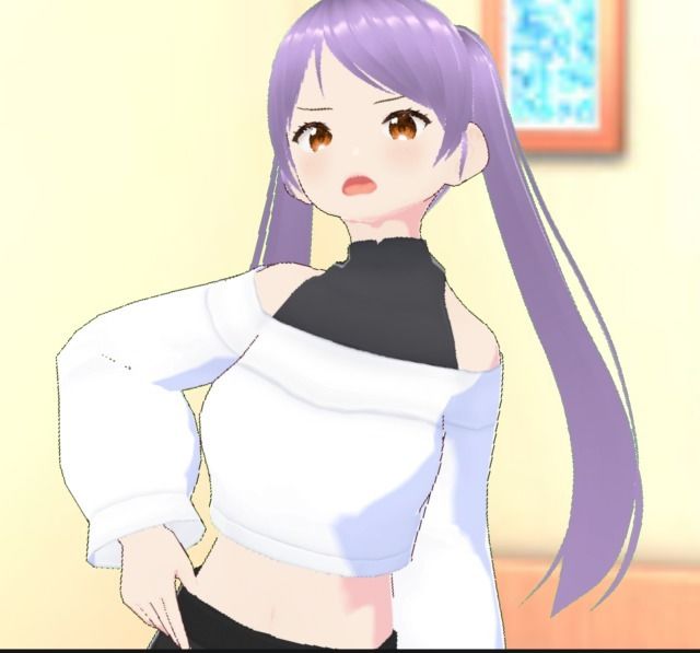 サンプル画像2:ツンデレJK妹にオナ二ー見てもらうだけの指示シチュボ(りんご飴) [d_235796]