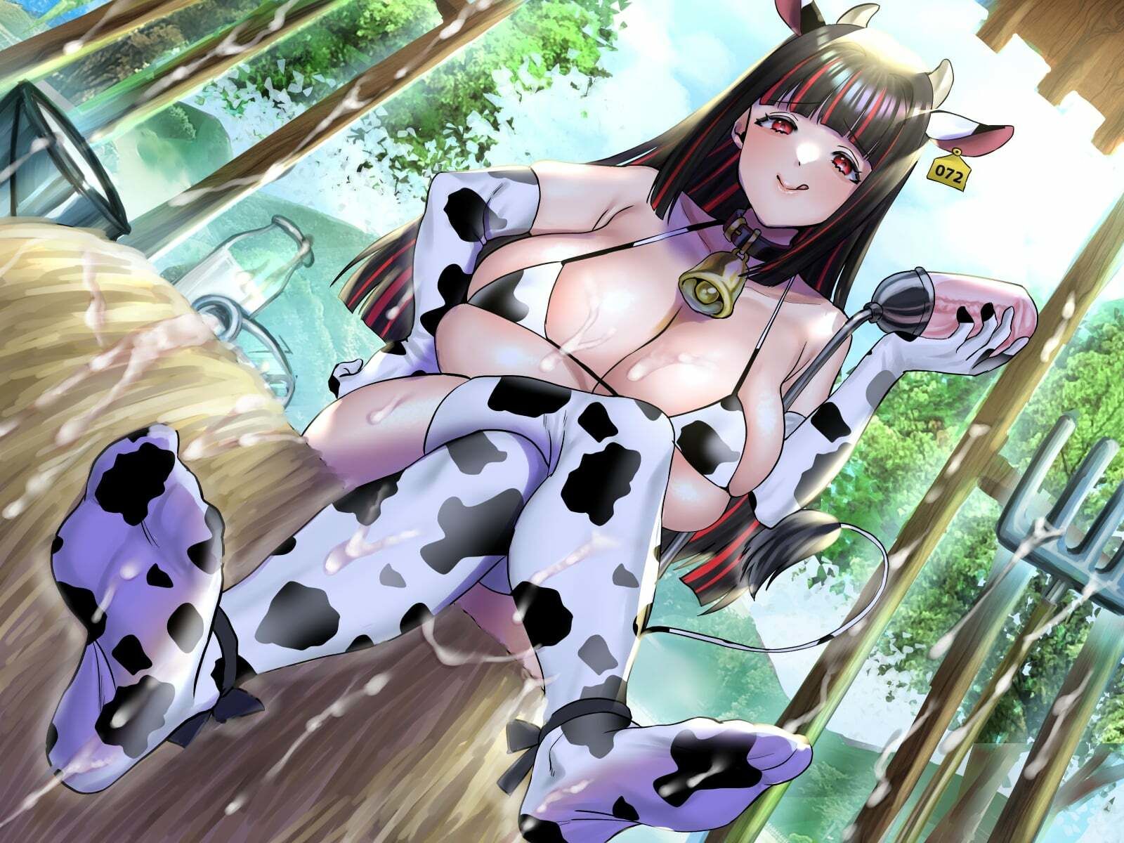 サンプル画像1:ママ牛怪人の♪ヒーロー精子♪バブバブ搾乳(birthmark) [d_235886]