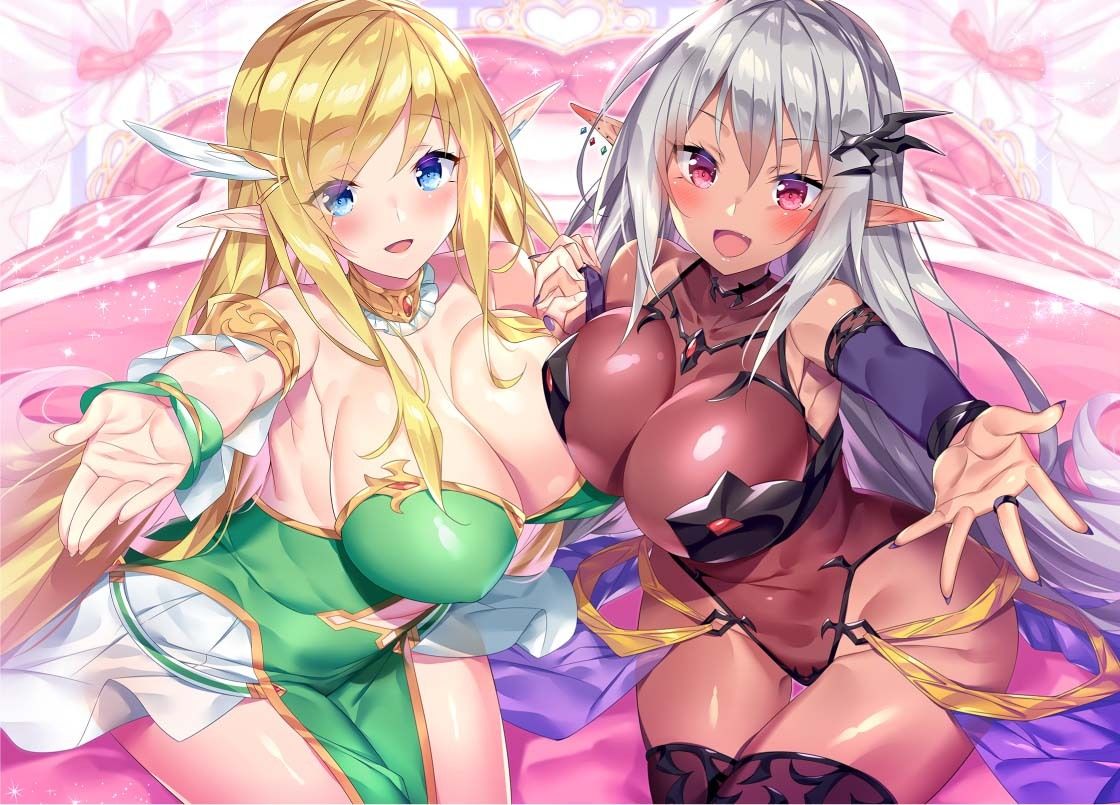 サンプル画像1:異世界に転生したけど、お供のエルフたちがエロくて冒険とかムリすぎる？！(SORA-UO) [d_236084]