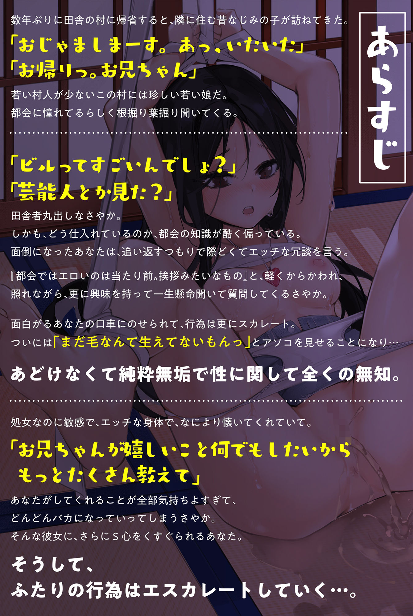 サンプル画像2:さーやと僕の夏休み〜性に無知な田舎娘が変態プレイでバカになっちゃう〜(コロコエ) [d_236601]