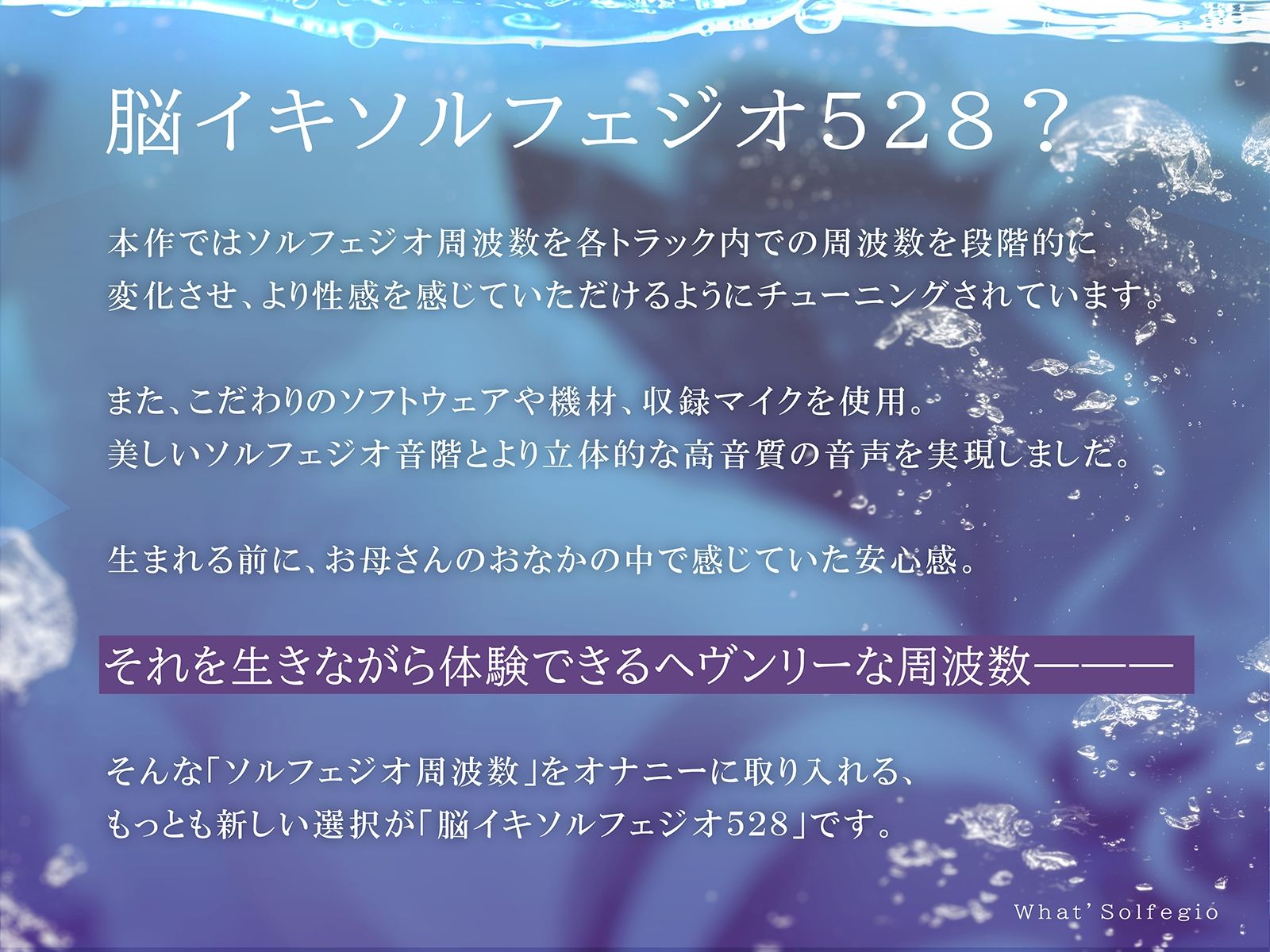 サンプル画像3:脳イキ・ソルフェジオ528〜奇跡のエンドルフィン分泌と脳イキ体験！〜(シロイルカ) [d_238305]