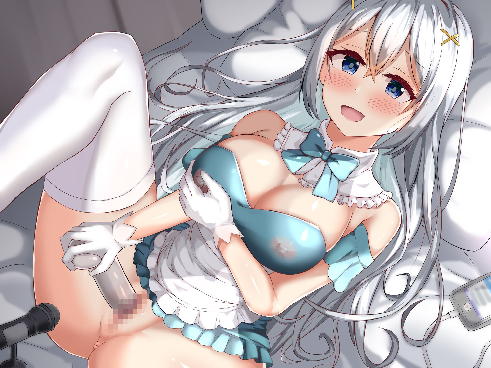 サンプル画像2:【オナニー実演】新人V・とろろるなのいつものオナニー 愛用20cmディルドで汁だくまんこ激ピス潮ぴゅう〜(汁次元) [d_242739]