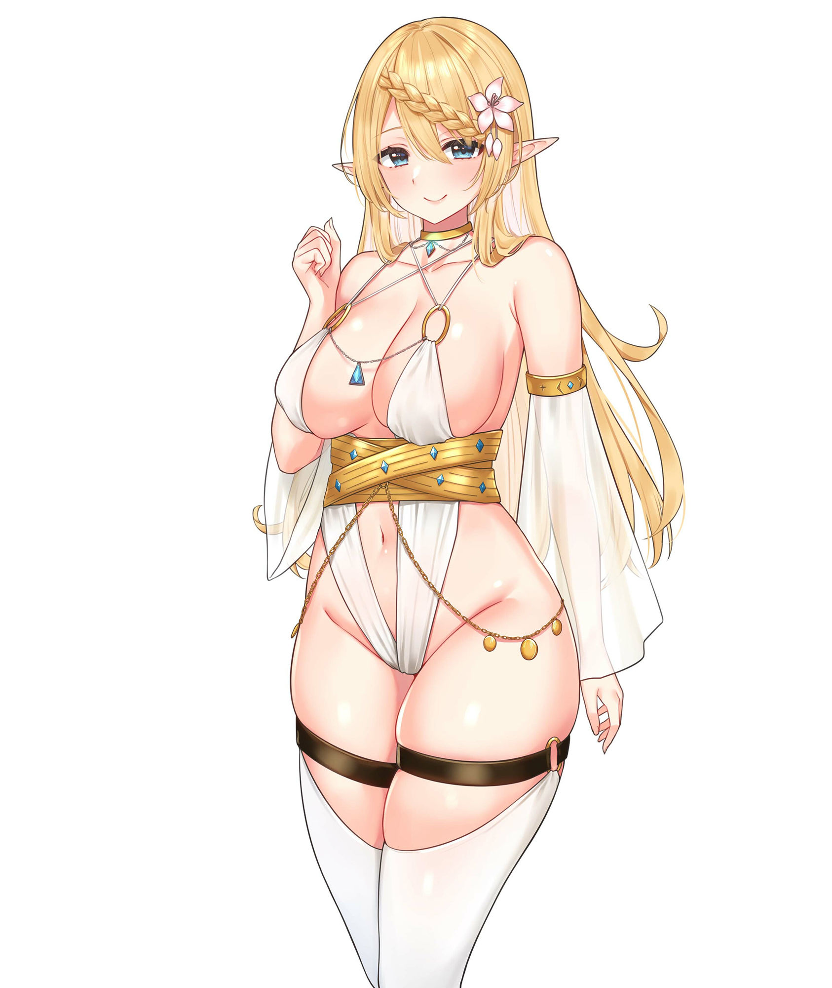 サンプル画像4:【KU100】癒し×いやらし 癒らし 積極エルフと性処理生活(脳汁ドロップ) [d_242811]