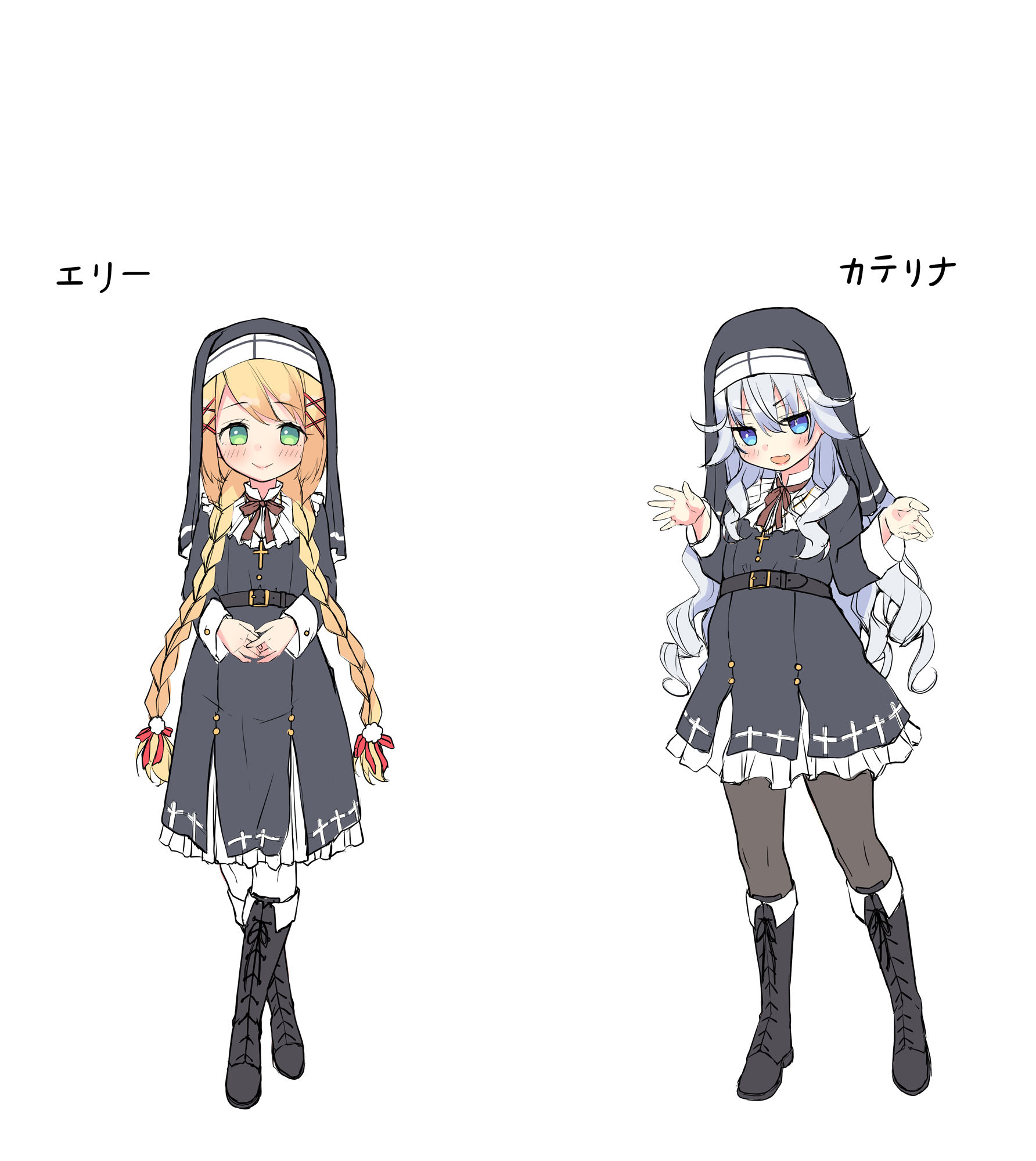 サンプル画像2:【Wメス〇キ耳舐め】えっちな教会懺悔室〜メス〇キカテリナちゃんとバブみ美○女エリーちゃん〜(Whisp) [d_243454]