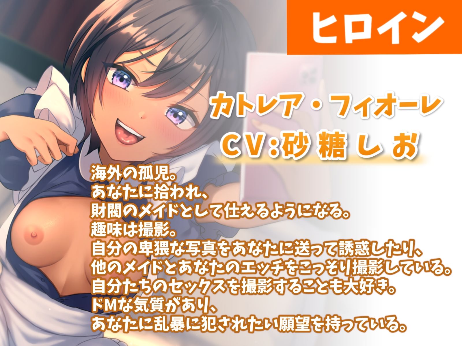 サンプル画像2:ハメ撮り好き褐色メイドのご奉仕えっち-坊ちゃまに襲われたいっす！(幸福少女) [d_244917]