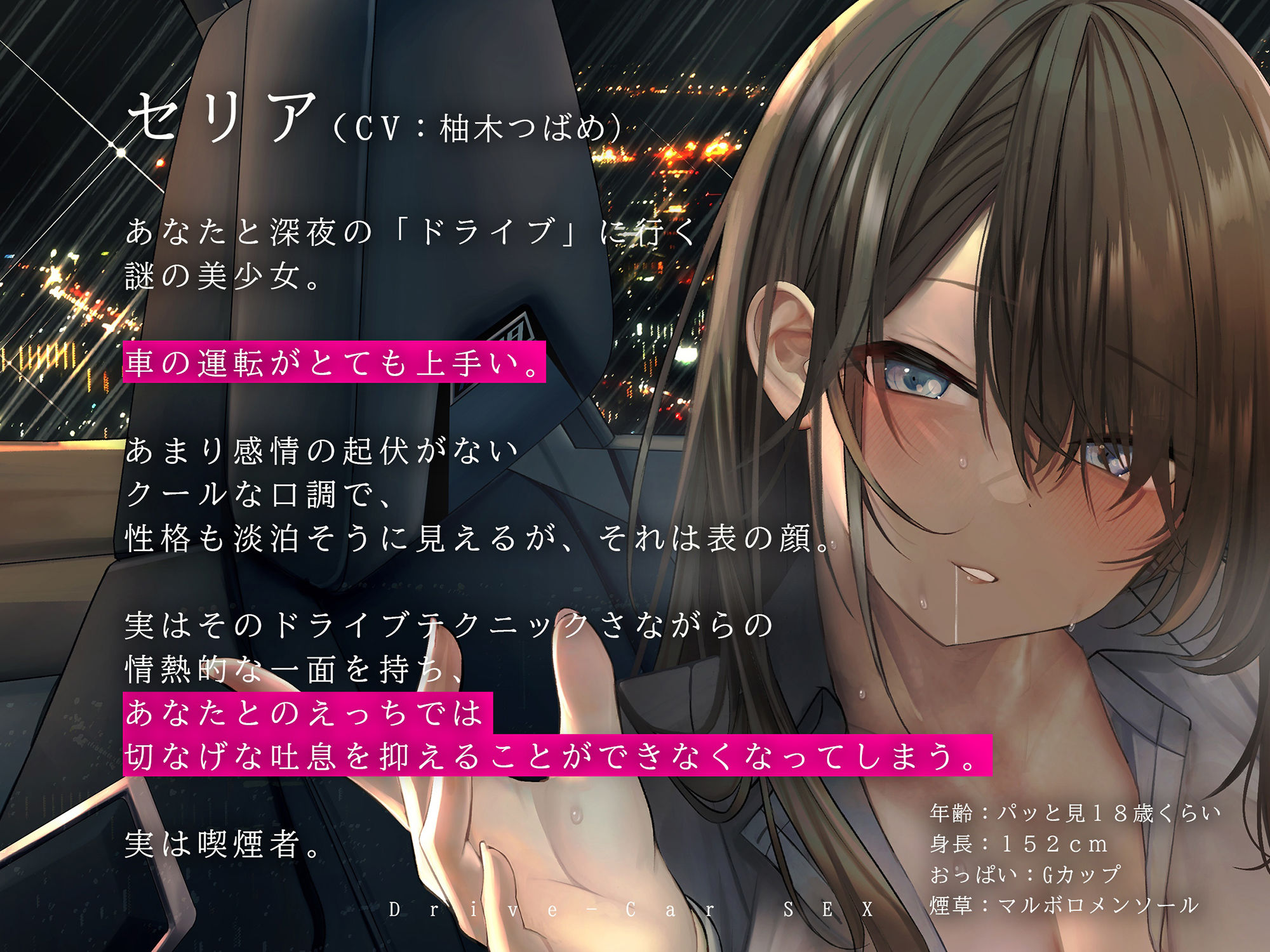 サンプル画像2:カーセックス・ドライブオーガズム〜「抜ける」けど「眠れる」エモーショナル射精〜(シロイルカ) [d_247459]