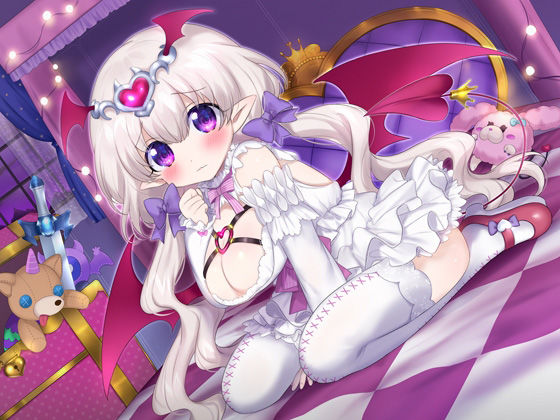 サンプル画像1:メス堕ちしたくないTSサキュバスが、あなたのおちんぽにメロメロになってメス堕ちするお話(ざくろ裁縫店) [d_247987]