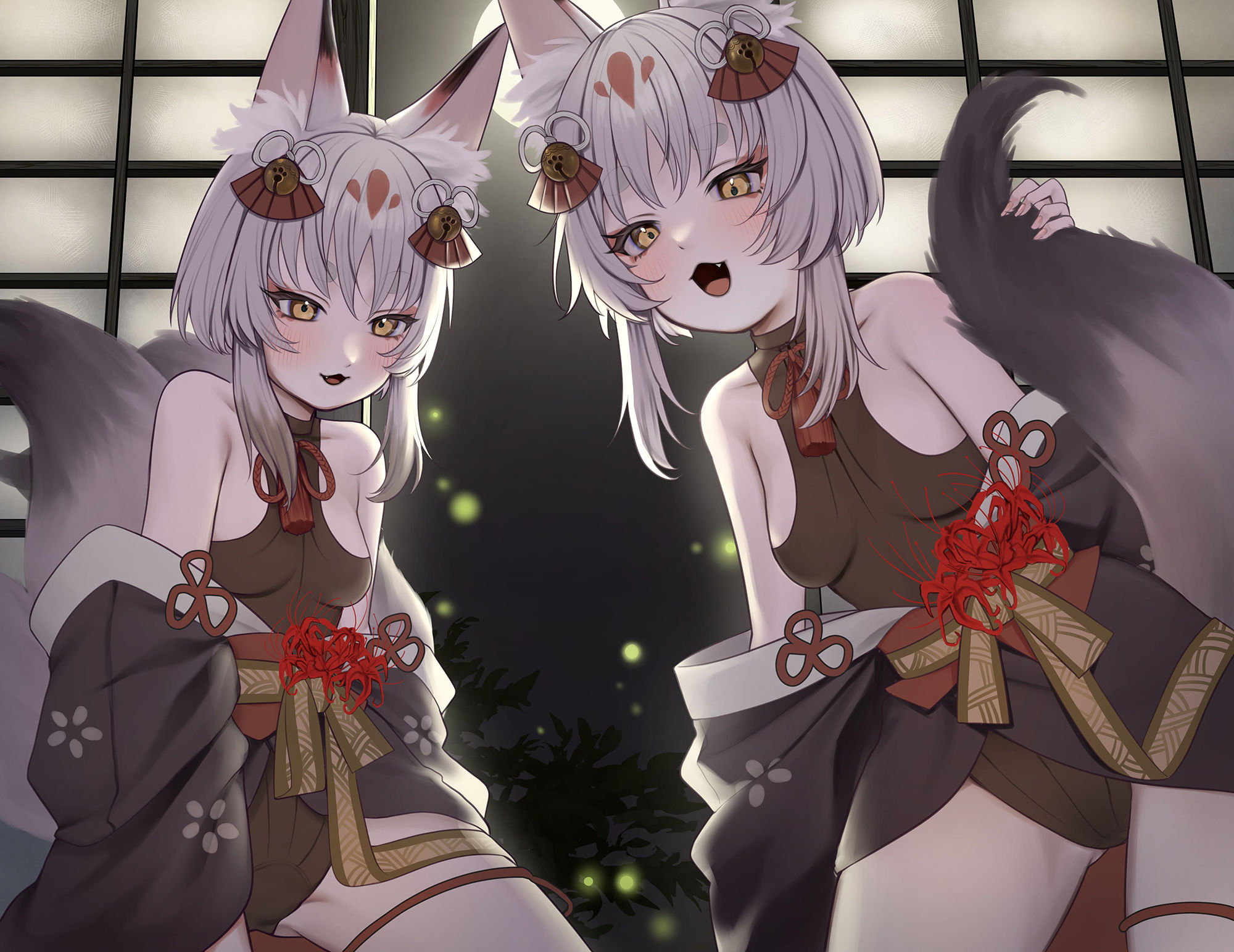 サンプル画像4:【KU100】甘やかし上手なのじゃ狐耳娘ひばなちゃんにひたすらお世話されて身も心もちんぽも虜になるのじゃっ！(おぼろや) [d_248993]