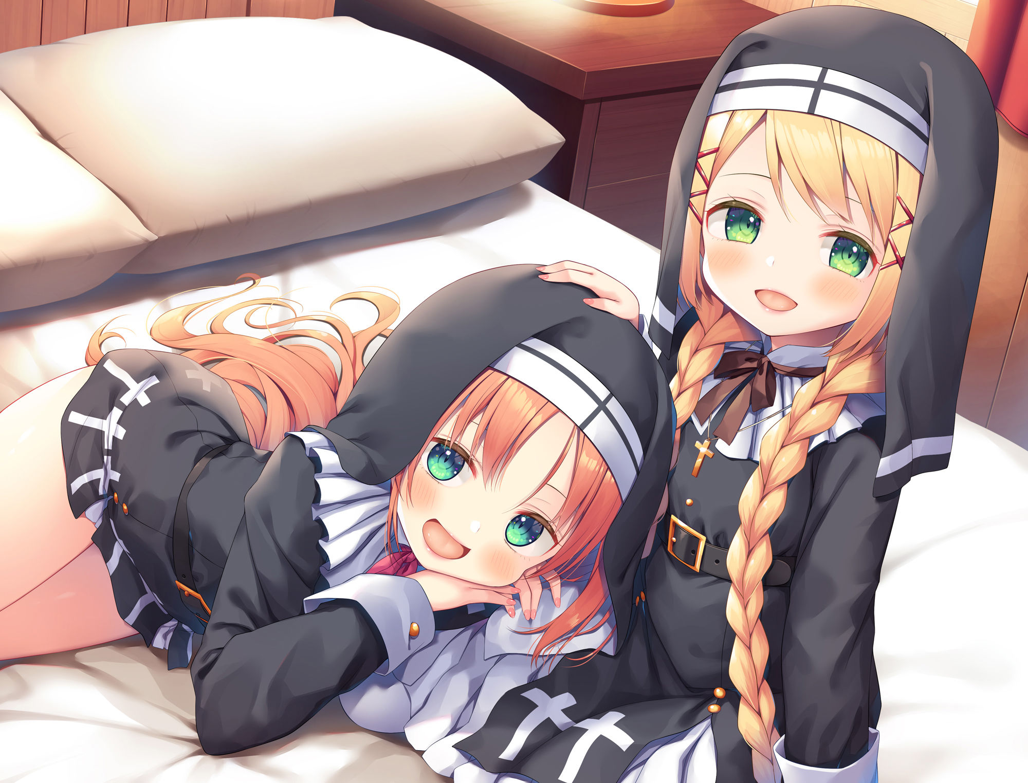 サンプル画像1:【甘えんぼ耳舐め】えっちな教会懺悔室〜バブみ美○女エリーちゃんと甘えんぼシャルロット〜【プレミアムフォーリー】(Whisp) [d_254478]