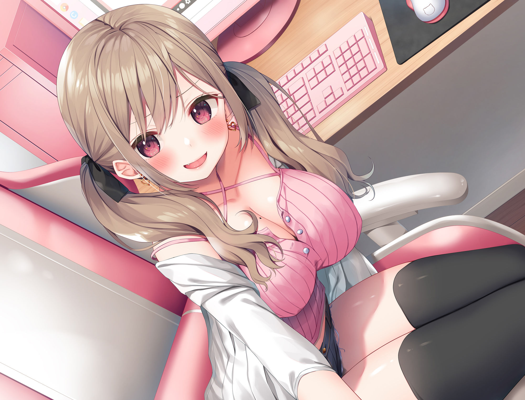 サンプル画像1:【100円ガチフォーリー】情けない手コキ射精させられる配信〜コメントの言うことは？ 絶対〜！(Whisp) [d_254762]