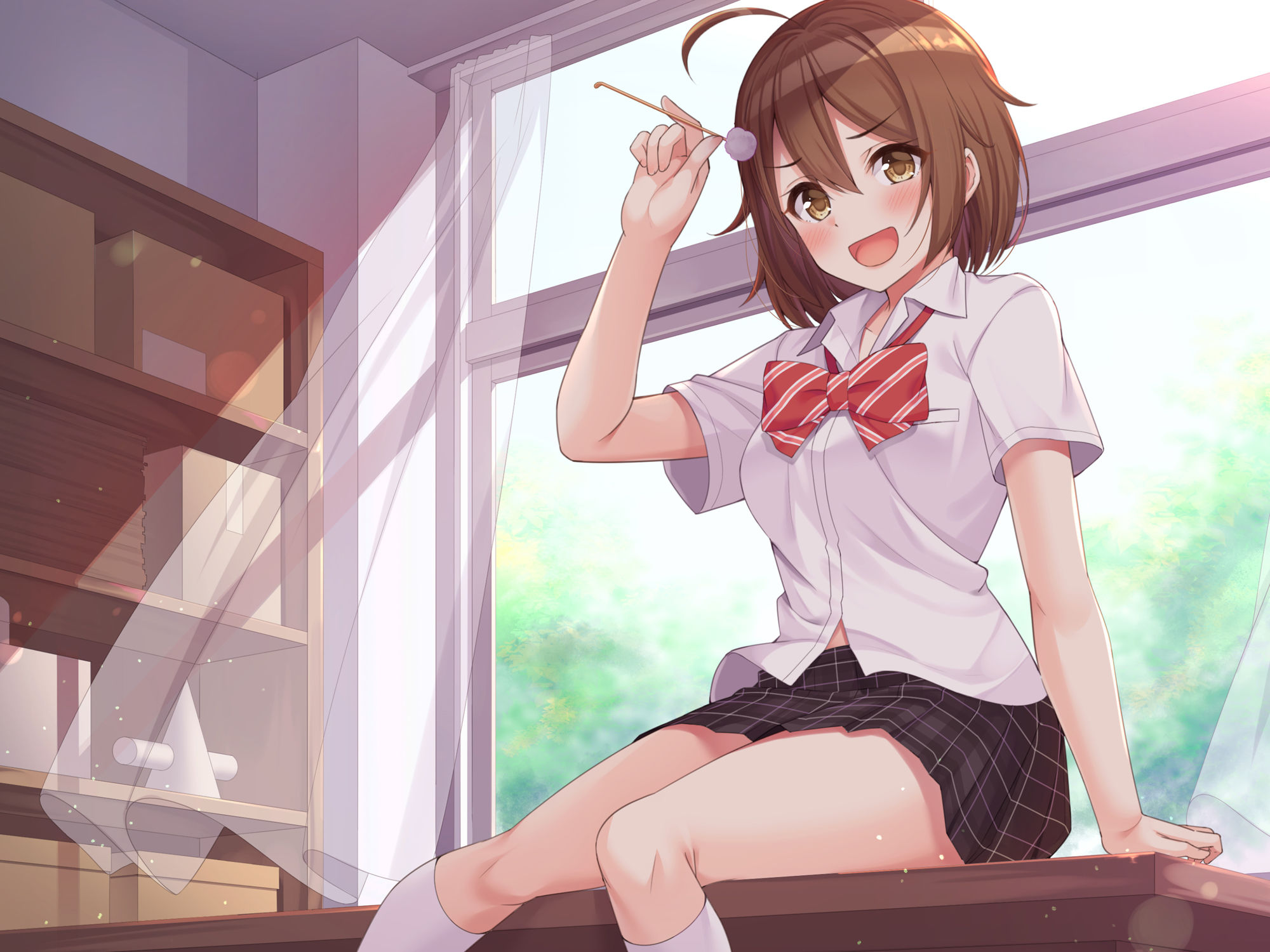 サンプル画像1:【耳かき耳舐めエッチ】センパイ、きれいに描いてくださいね♪〜落ち着きない後輩へのモデル依頼〜(Whisp) [d_254767]